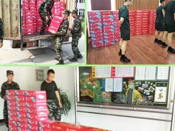 頂真飲品“八一”擁軍慰問活動(dòng)，共敘濃濃軍民情！